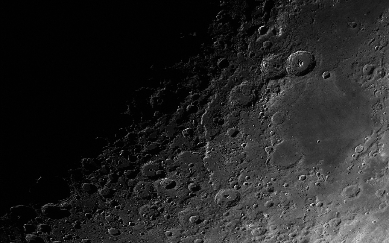 the region around the crater Theophilus on the moon