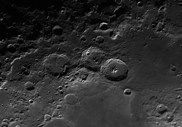the crater Theophilus on the moon